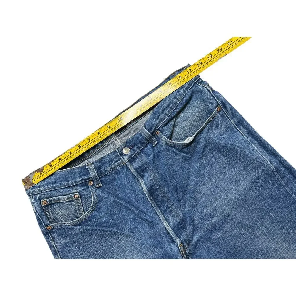 Levi's 80s 501 Jeans Men's 38x30 USA Vintage Distressed Blue Denim Actual 35x29